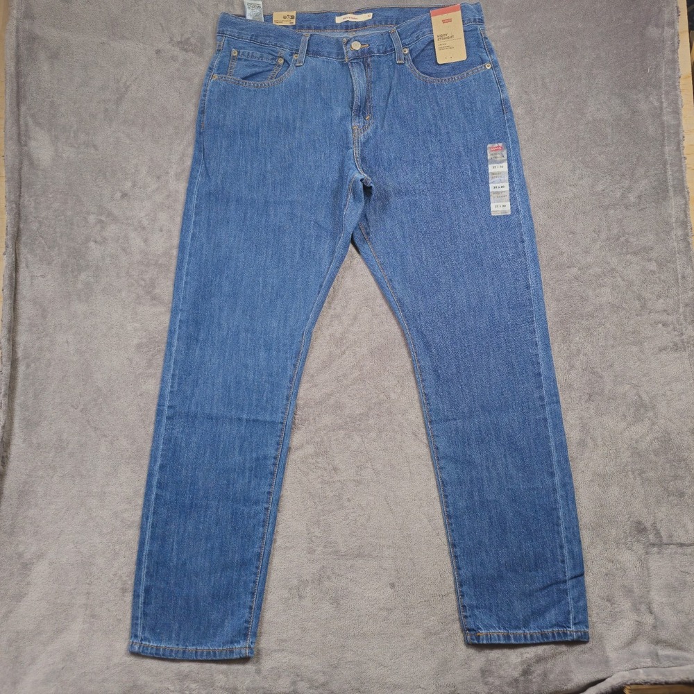 Levis Jeans Womens 32x30 Blue Middy Straight Mid Rise Relaxed Denim NEW WT
